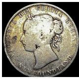 1898 NewFoundland Victoria Silver 50 Cents LIGHTLY