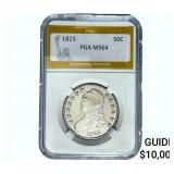 1825 Capped Bust Half Dollar PGA MS64