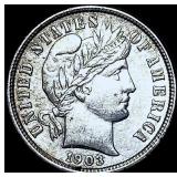 1903-O Silver Barber Dime CHOICE AU