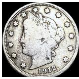 1912-S Liberty Head Nickel LIGHTLY CIRCULATED