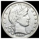 1909-D Barber Silver Quarter CLOSELY  UNCIRCULATE