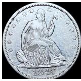 1847-O Seated Liberty Half Dollar CHOICE AU