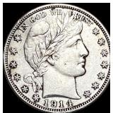 1914-S Barber Half Dollar HIGH GRADE