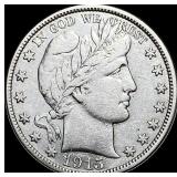 1915-D Barber Half Dollar NEARLY UNCIRCULATED