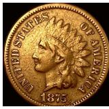 1875 Indian Head Cent LIGHTLY CIRCULATED