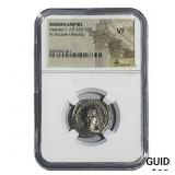 Roman Valerian I, AD 253-260 BI Dbl-Denarius NGC