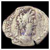 Roman Commodus 177-192 AD Silver Denarius NEARLY