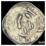 1250-1300 Germany Silver Hand Heller NEARLY UNCIRC