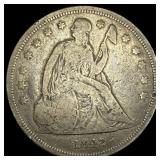 1842 Seated Liberty Dollar LIGHTLY CIRCULATED