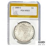 1889-S Morgan Silver Dollar PGA MS63