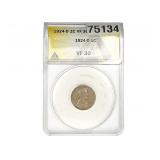 1924-D Wheat Cent ANACS VF30