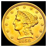 1852 $2.50 Gold Quarter Eagle