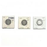 Various Dates Various Silver Coins VF