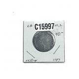 1787 Silver Shilling Coin XF