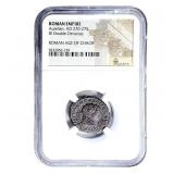 Roman Aurelian, AD 270-275 BI Dbl-Denarius NGC