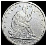 1874 Arrows Seated Liberty Half Dollar CLOSELY UNC