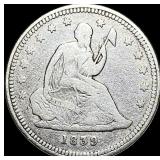 1839 Seated Liberty Quarter NICELY CIRCULATED