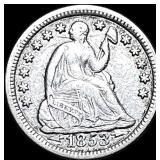 1853 Seated Liberty Silver Half Dime SUPERB GEM BU