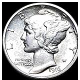 1916 Mercury Dime CLOSELY UNCIRCULATED