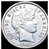 1914-D Silver Barber Dime CLOSELY UNCIRCULATED
