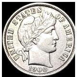 1900-S Silver Barber Dime CLOSELY UNCIRCULATED