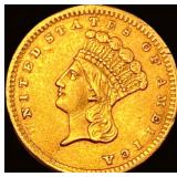 1856 Gold $1 Indian Princess Head Type 2 CLOSELY U