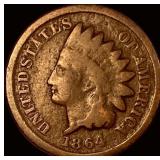 1864 Bronze Indian Head Cent NICELY CIRCULATED