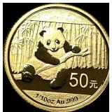 2014 1/10 oz Gold 50 Yuan Panda GEM PROOF