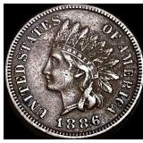 1886 Indian Head Cent NEARLY UNCIRCULATED