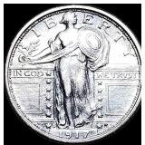 1917-S Silver Standing Liberty Quarter CLOSELY UNC