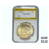 1928-S Silver Peace Dollar PGA MS63