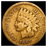 1867 Indian Head Cent NICELY CIRCULATED