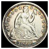 1853 Arrows Seated Liberty Dime CHOICE AU