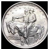 1925 Silver Stone Mountain Half Dollar CHOICE BU