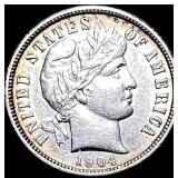 1904 Barber Dime CLOSELY UNCIRCULATED