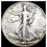 1938-D Silver Walking Liberty Half Dollar LIGHTLY