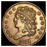 1834 Classic Head Half Cent CHOICE AU