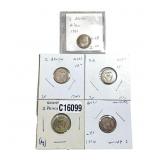 Various Dates Silver South Africa 3 Pence HIGH GRA