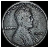 1914-D Lincoln Wheat Cent LIGHTLY CIRCULATED