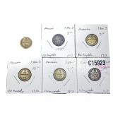Various Dates Russia Silver 10 Kopeks HIGH GRADE