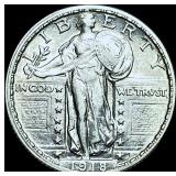1918-D Standing Liberty Quarter CHOICE AU