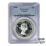 1960 Canada Elizabeth II Silver Dollar PCGS PL67