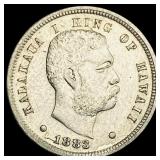 1883 Hawaii Silver Dime CLOSELY UNCIRCULATED