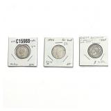 Various Dates Various Silver Coins XF