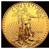 2016 1/10 oz Gold American Eagle $5 SUPERB GEM BU