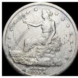 1877-S Silver Trade Dollar NICELY CIRCULATED