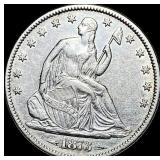 1873 Arrows Seated Liberty Half Dollar  CLOSELY U