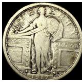 1917 Type 1 Standing Liberty Quarter NICELY CIRCUL