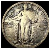 1918-D Silver Standing Liberty Quarter LIGHTLY CIR