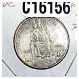 1934-R Silver Vatican City 10 Lira VF